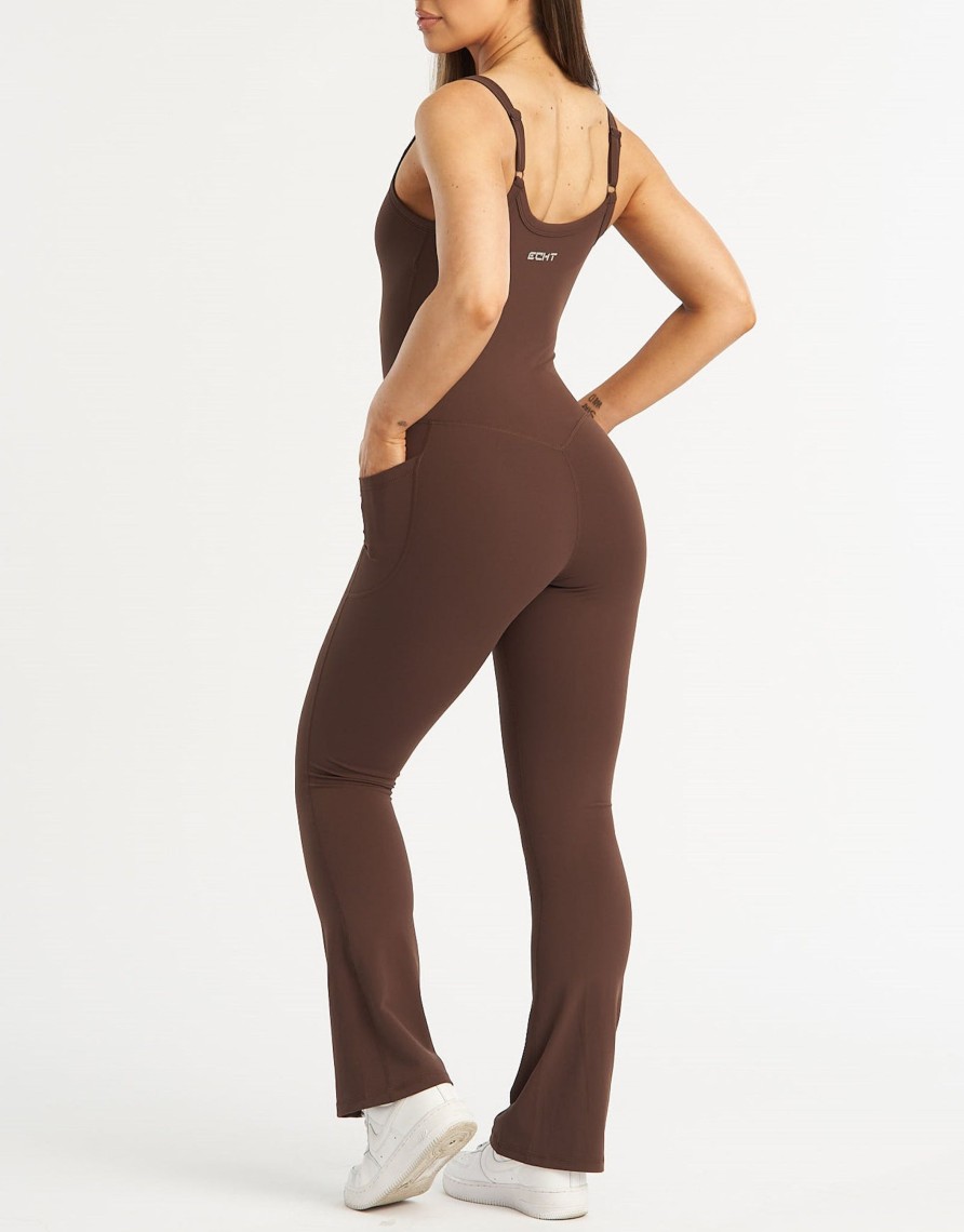 Women Echt Apparel | Core Pocket Unitard Flare