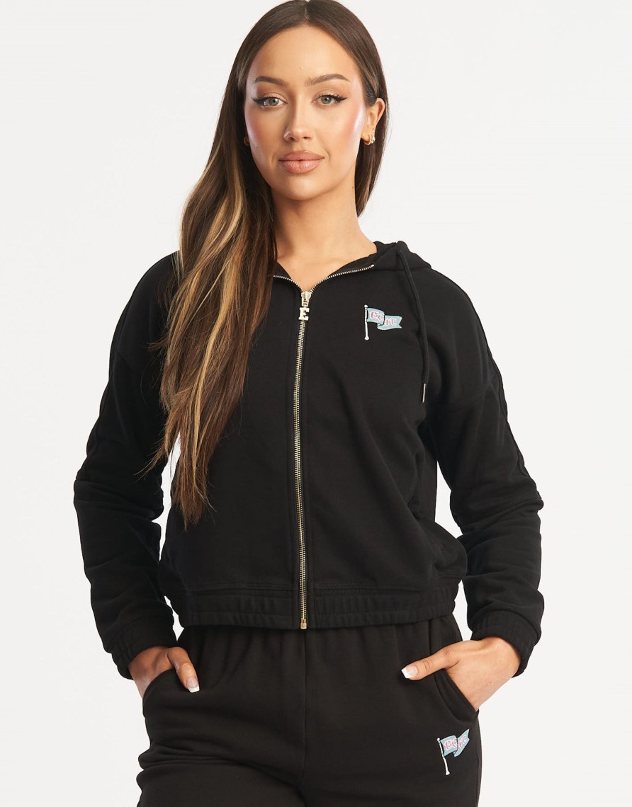 Women Echt Apparel | Flag Zip-Up Jacket