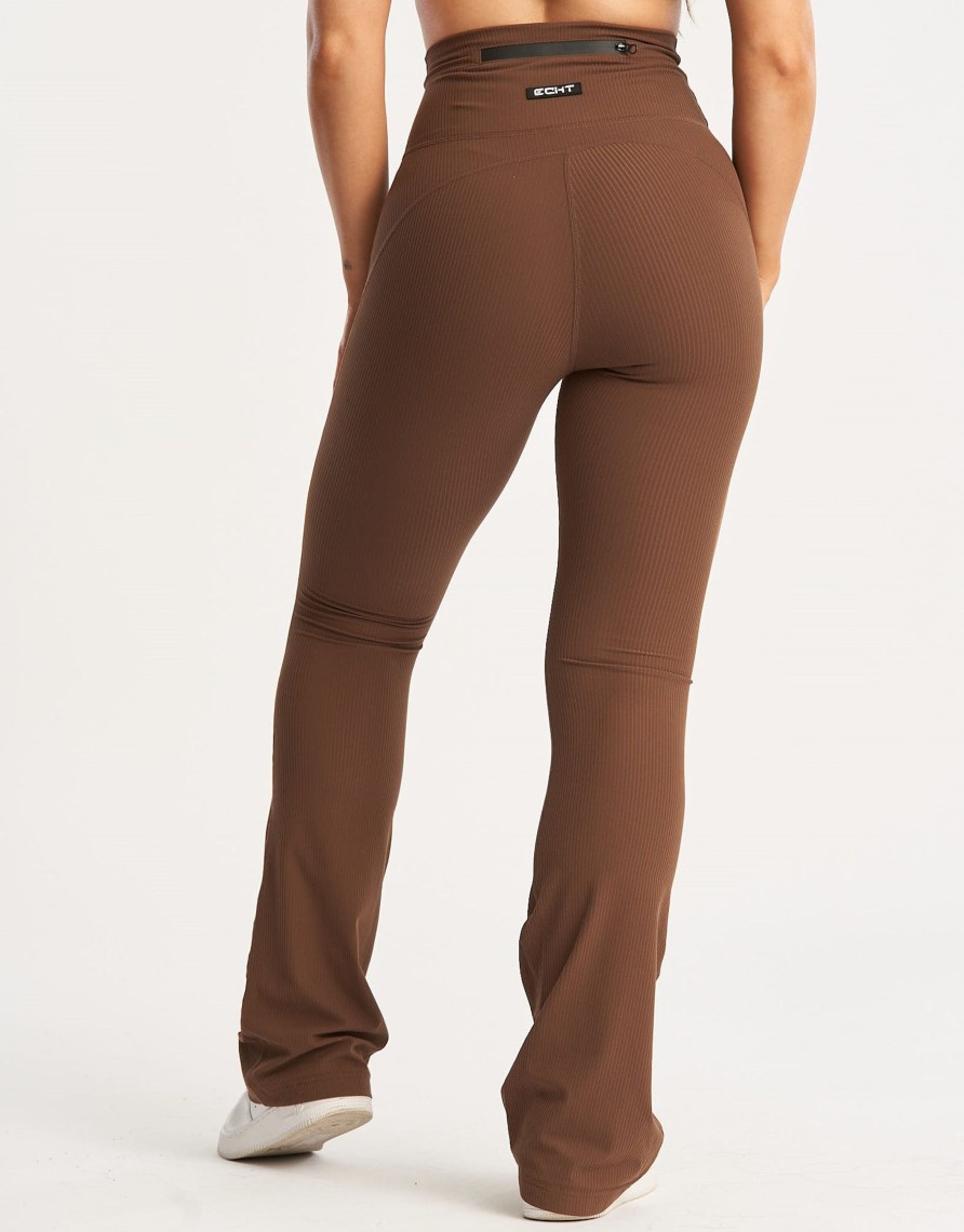 Women Echt Apparel | Flare Ribbed Leggings