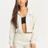 Women Echt Apparel | Mlbrn Cropped Zip-Up Hoodie