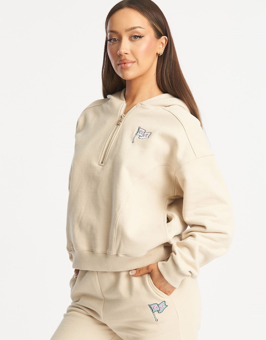 Women Echt Apparel | Flag 1/4 Zip Pullover