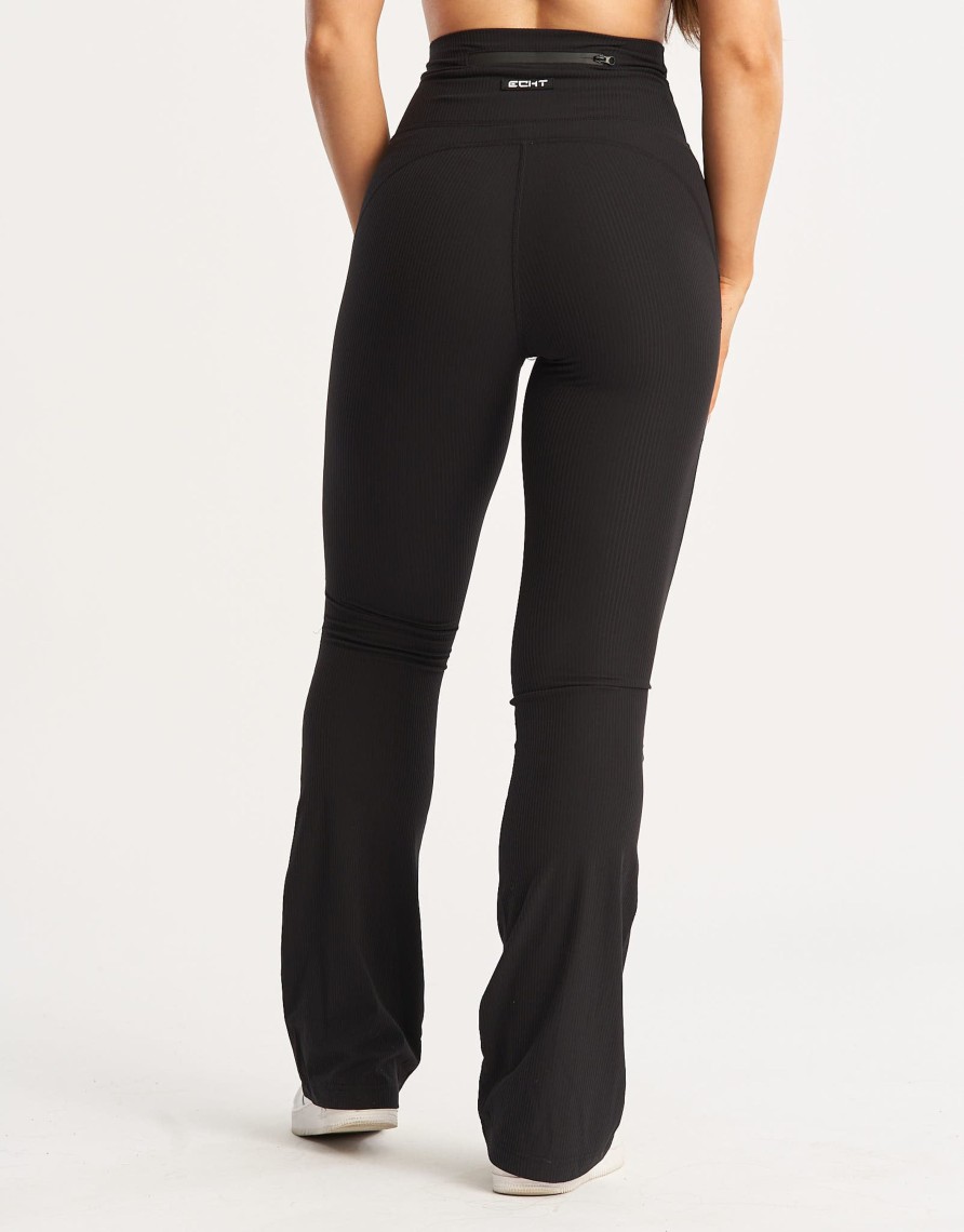 Women Echt Apparel | Flare Ribbed Leggings