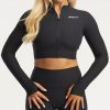 Women Echt Apparel | Rise Zip-Up Long Sleeve