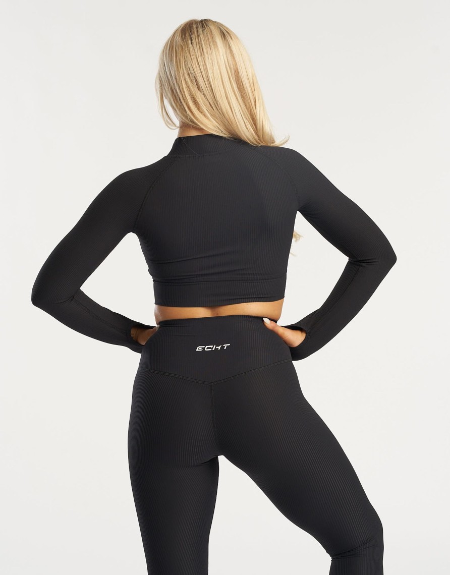 Women Echt Apparel | Rise Zip-Up Long Sleeve