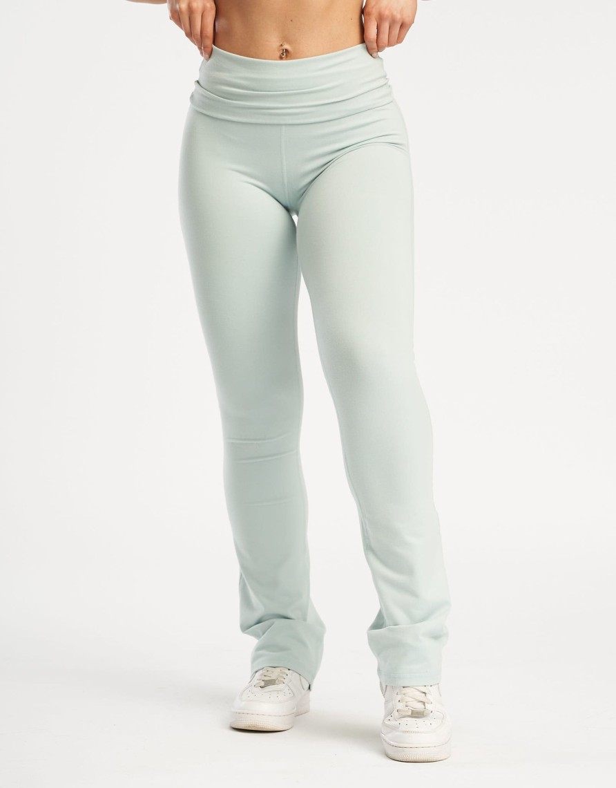 Women Echt Apparel | Fold Over Flare Leggings