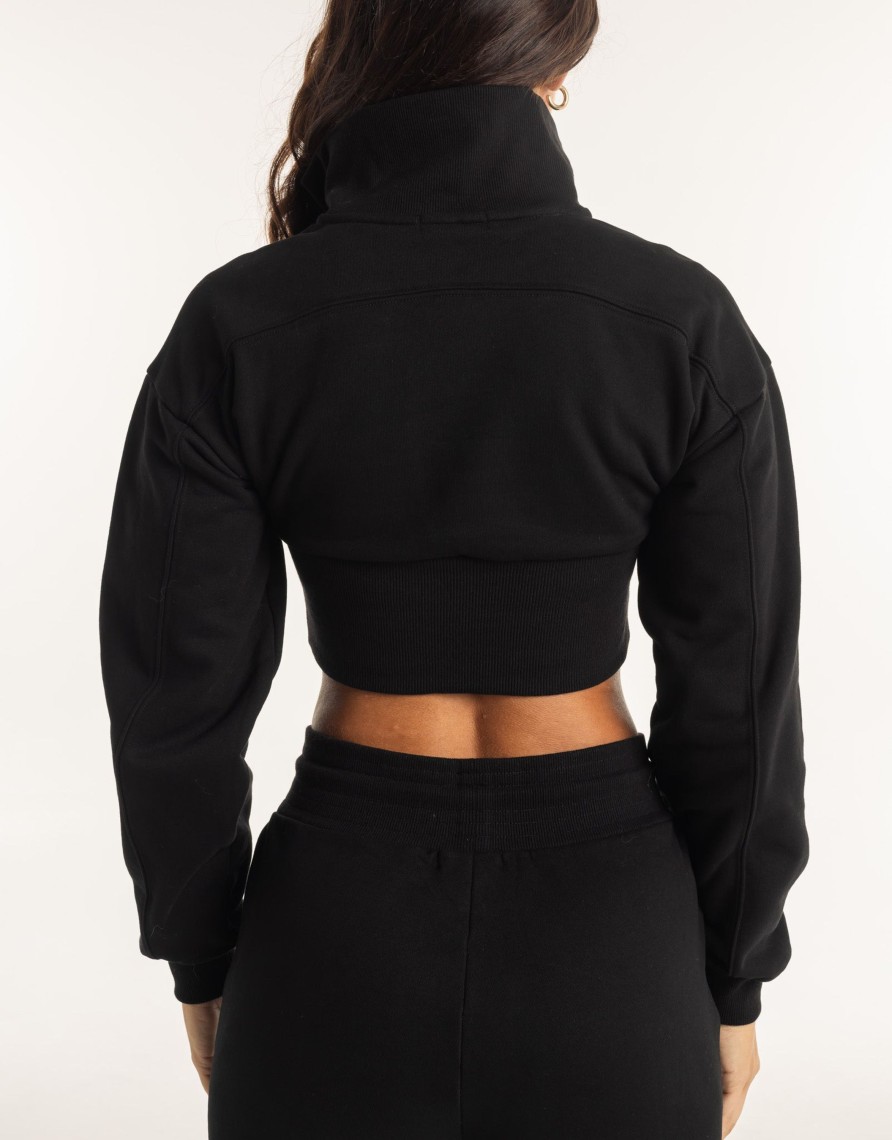 Women Echt Apparel | Revere 1/4 Zip Crewneck Sweater