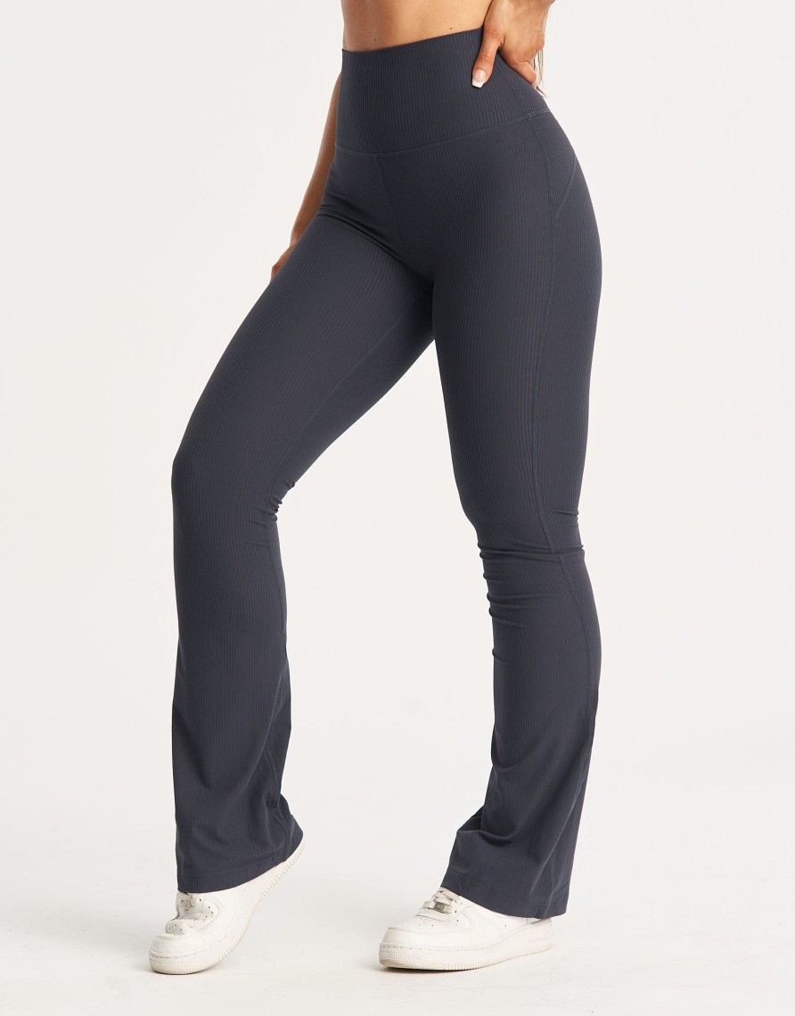 Women Echt Apparel | Flare Ribbed Leggings