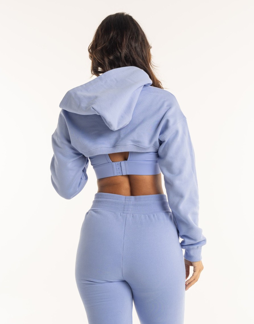 Women Echt Apparel | Cropped High Cut Hoodie