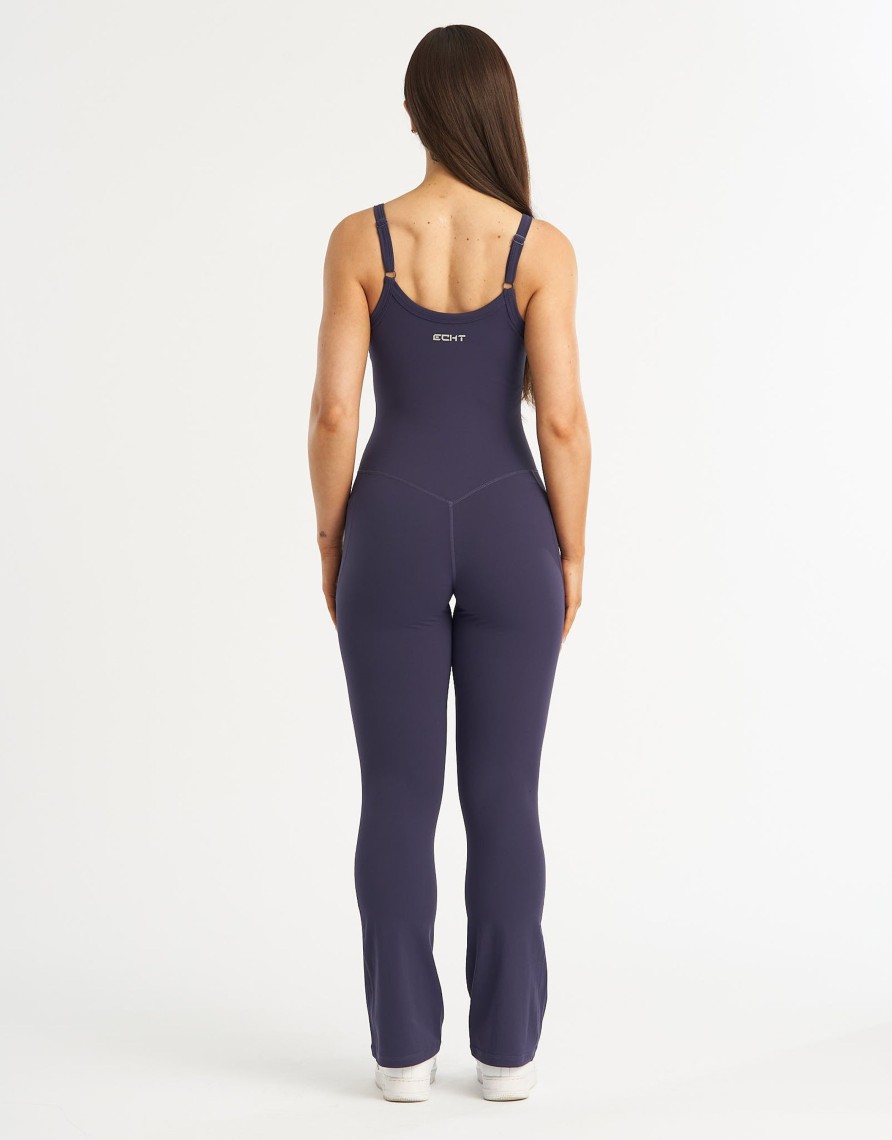 Women Echt Apparel | Core Pocket Unitard Flare