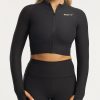 Women Echt Apparel | Rise Zip-Up Long Sleeve