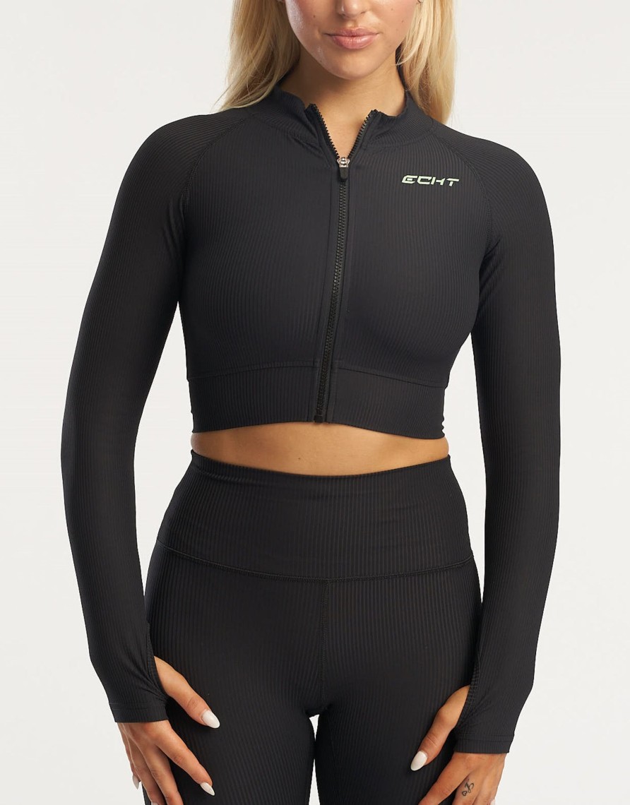 Women Echt Apparel | Rise Zip-Up Long Sleeve