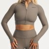 Women Echt Apparel | Rise Zip-Up Long Sleeve